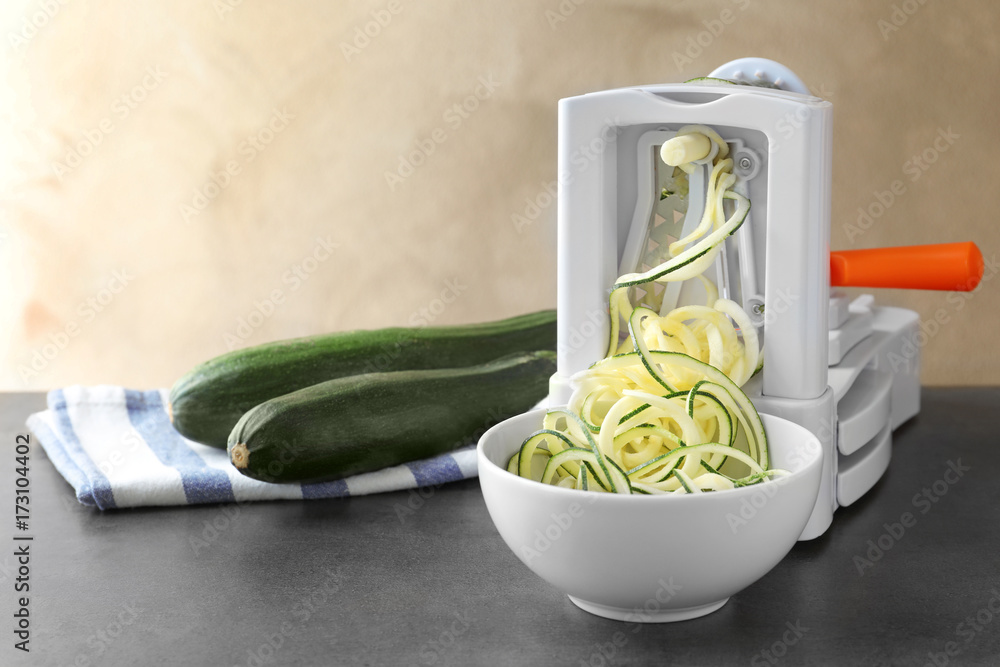 Making spaghetti squash on kitchen table