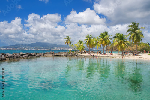 Fotomural Anse Mitan - Fort-de-France - Martinique - Tropical island of Caribbean sea