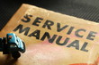 © eurostar1977 - Model car scene put on the old service manual book.
