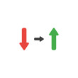 © Emrah_Avci - Flat design style vector concept of arrow down and up