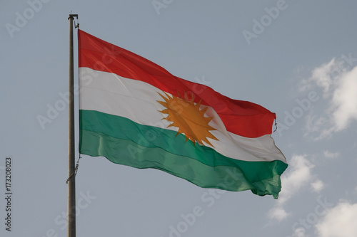 Valokuva  Flag or Iraqi Kurdistan