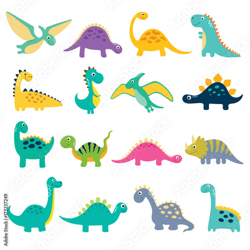 Photo  Cute dino illustration