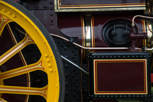 Antique Steam Engine Close Up View