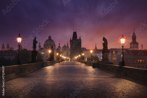 Sunrise over Prague