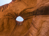 Fototapeta Perspektywa 3d - Big Hogan, Restricted Area, Monument Valley - Arizona, USA