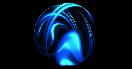 Wall Mural - abstract plasma ball, light rays for motion graphics. 4k loop. high definition spinning object motio