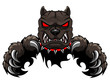 © ajibon - Angry dog mascot cartoon. Vector illustration
