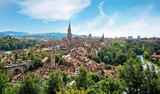 Fototapeta  - Panoramic view of Berne, Switzerland