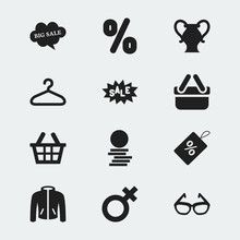 Set Of 12 Editable Business Icons. Includes Symbols Such As Badge, Hard Money, Amphora And More. Can Be Used For Web, Mobile, UI And Infographic Design.