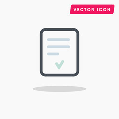 Check document vector icon