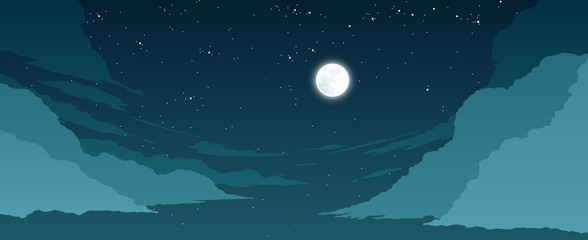stylized sky illustration