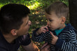 © ilpo - father and son facial expression