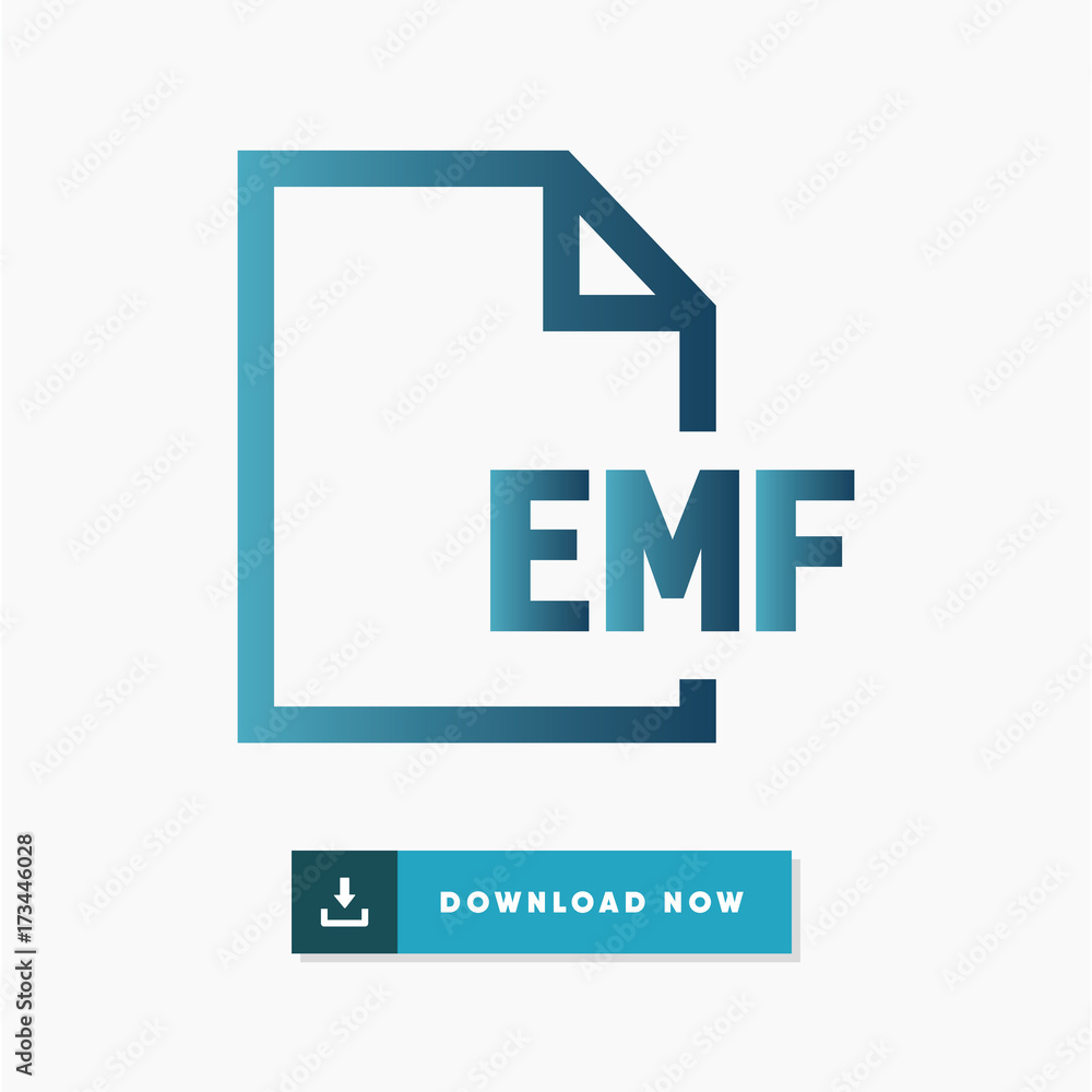 Emft Icon Emf file vector icon Stock Vector | Adobe Stock