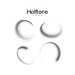© maximmmmum - Halftone 3d circular shapes collection