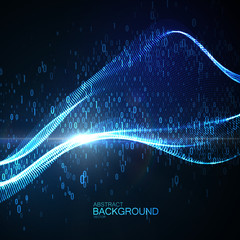 Abstract transforming virtual space.