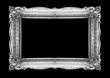 © Adam Radosavljevic - Retro Silver Picture Frame on black background