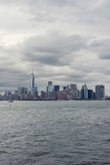 Sticker - Manhattan skyline from Hudson river