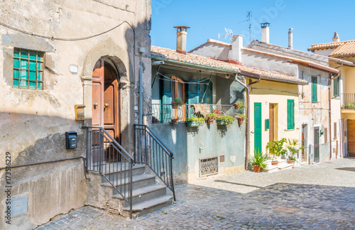 Fotografie, Obraz Scenic sight in Capodimonte, on the Bolsena Lake, province of Viterbo, Lazio, central Italy