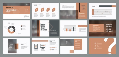 abstract business presentation template design and page layout design for brochure ,book , magazine,annual report and company profile , with infographic elements graph