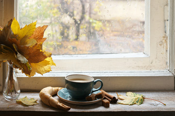 Wall Mural - Cozy autumn still life