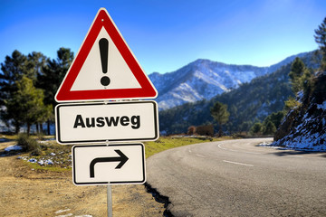 Poster - Schild 287 - Ausweg