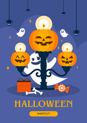 Wall Mural - Halloween illustration