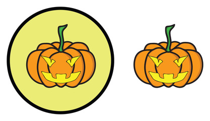 Wall Mural - PUMPKIN HALLOWEEN ICON