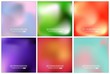 © happyvector071 - Abstract Creative concept vector multicolored blurred background set. For Web and Mobile Applications, art illustration template design, business infographic and social media, modern decoration