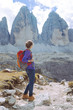 © Sergii Mostovyi - tourist girl at the Dolomites