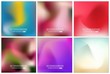 © happyvector071 - Abstract Creative concept vector multicolored blurred background set. For Web and Mobile Applications, art illustration template design, business infographic and social media, modern decoration