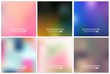 © happyvector071 - Abstract Creative concept vector multicolored blurred background set. For Web and Mobile Applications, art illustration template design, business infographic and social media, modern decoration