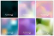 © happyvector071 - Abstract Creative concept vector multicolored blurred background set. For Web and Mobile Applications, art illustration template design, business infographic and social media, modern decoration