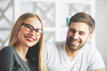 Poster - Happy team at workplace