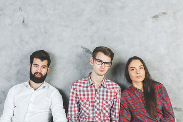 Wall Mural - Attractive caucasian men and woman