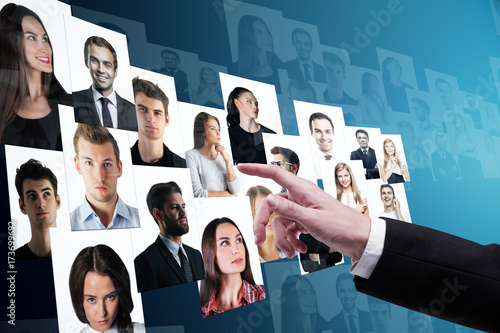 Cuadros en Lienzo Social media and recruiting concept