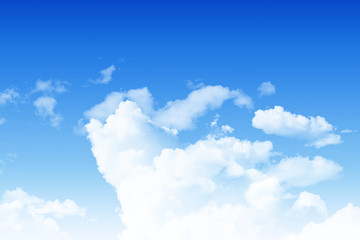 Wall Mural - Blue sky and  white cloudy