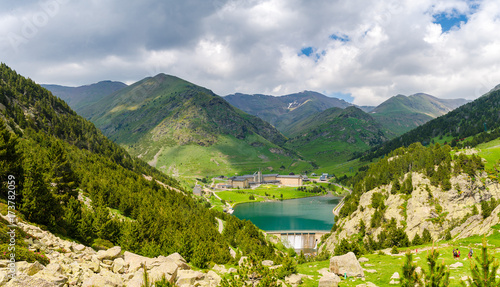 Cuadros en Lienzo Lake in Vall de Nuria valley Sanctuary in the Catalan Pyrenees, Spain,Europe