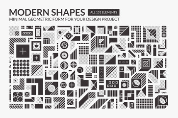 Set Minimal modern shapes