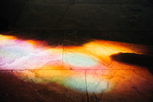 Colored Light From A Stained-glass Window