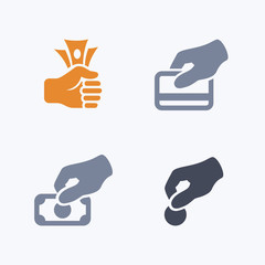 Payment Options - Carbon IconsA set of 4 professional, pixel-aligned icons designed on a 32x32 pixel grid.