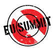 Eu Summit rubber stamp. Grunge design with dust scratches. Effects can be easily removed for a clean, crisp look. Color is easily changed.