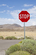 © Paul Edmondson/Stocksy - Stop sign along rural road, near Jackpot, Nevada