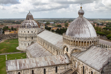 Wall Mural - Cathedral of Pisa. The Piazza dei Miracoli (Piazza del Duomo). Italy.