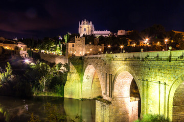 Sticker - Bridge San Martin in Toledo, Spain