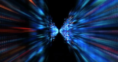 Wall Mural - 3d futuristic abstract background. motion graphic for abstract data center, server, internet, speed.