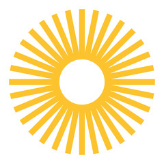 Sticker - Sun vector icon