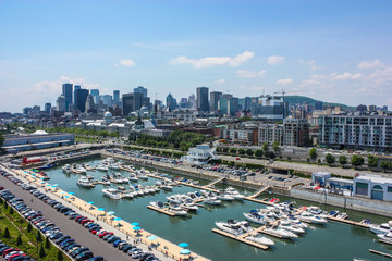 old port downtown of montreal canada