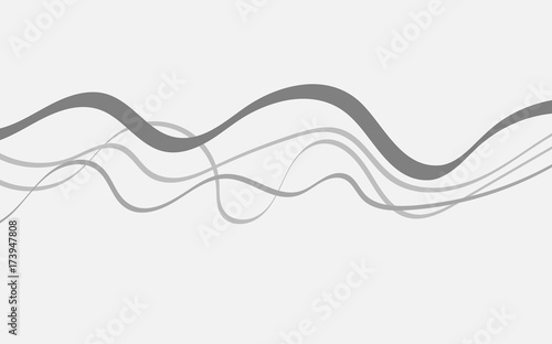 Abstract Wave Background Curve Motion Lines Graphic Waving Banner