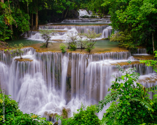 Huai Mae Kamin Waterfall in Kanchanaburi,Thailand © subinpumsom