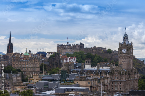 Zdjęcie XXL Szczegół linia horyzontu miasto Edynburg w Szkocja, Zjednoczone Królestwo.